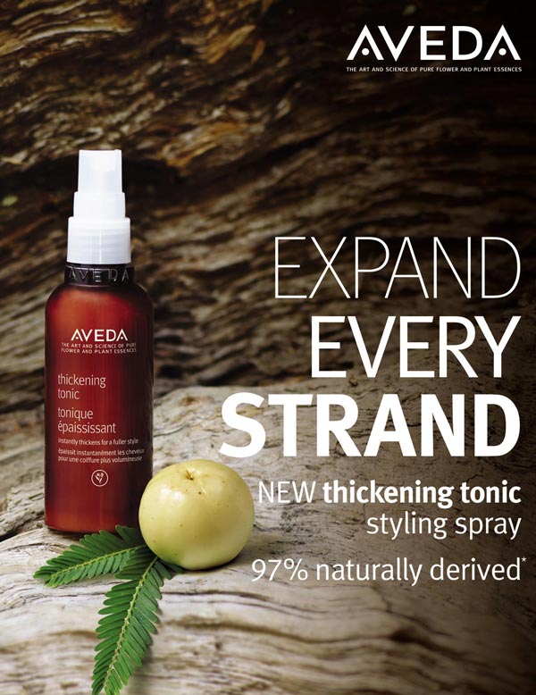 Expand Every Strand with the NEW Aveda Thickening Tonic™