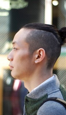 shaved-sides-top-knot