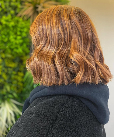 copper hair colours, top hair colour salon Glasgow
