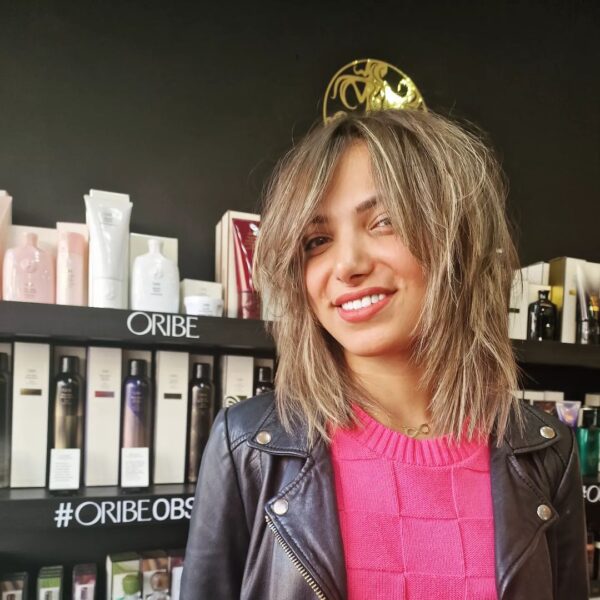 rock and roll haircut with layers Westend Glasgow