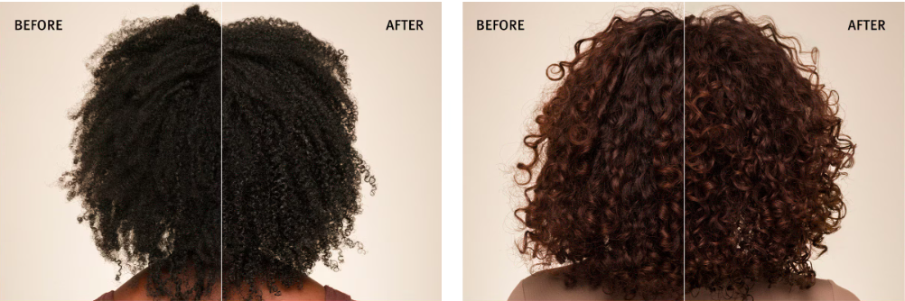 Before and After Aveda be curly advanced Glasgow